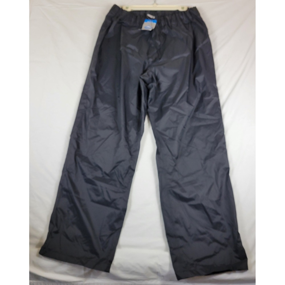 Columbia Rebel Roamer Rain Pants Mens 2XT 34L Black Omni-Tech Waterproof XT8175